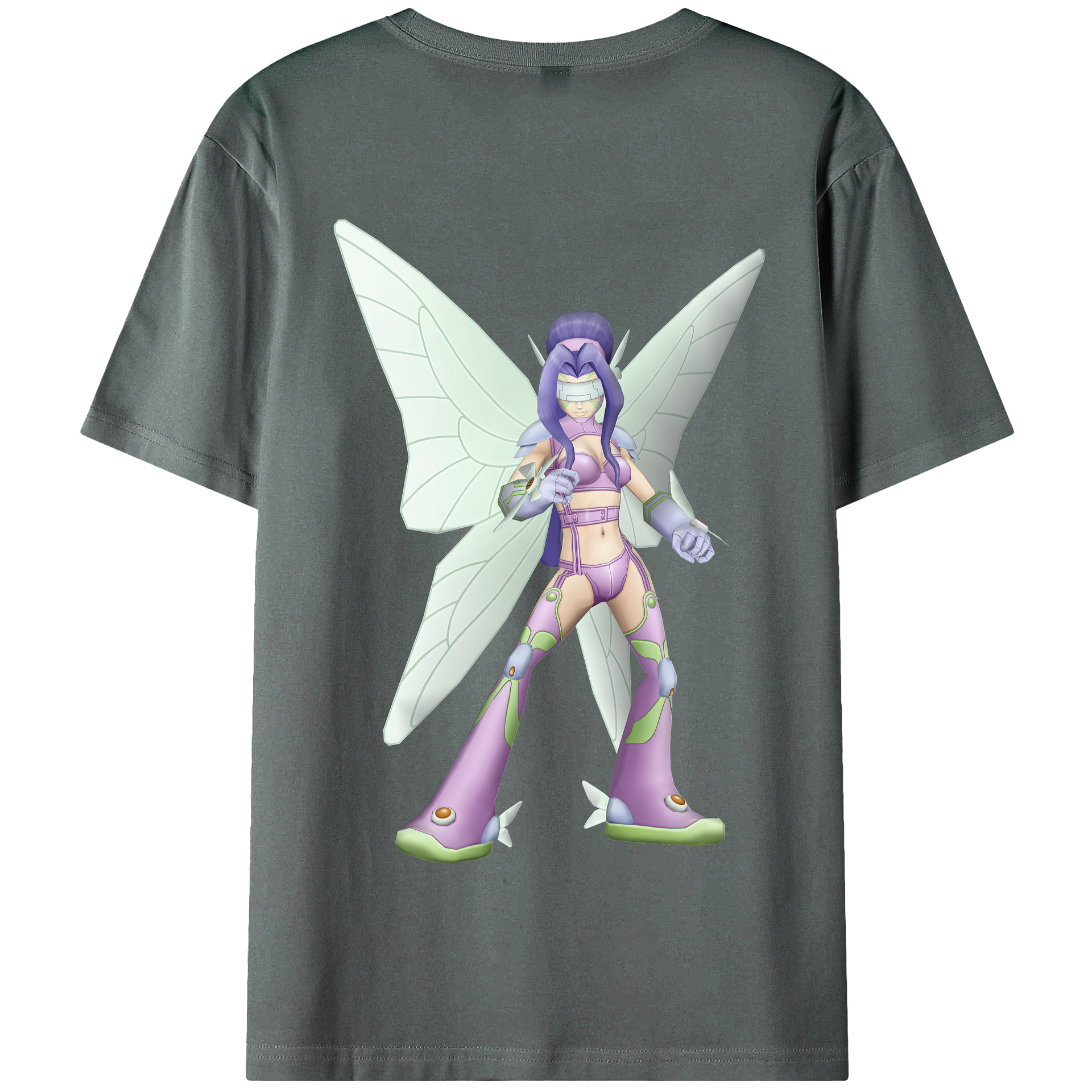 （画像用） Digimon デジタルモンスター/デジモン 綿100％半袖Tシャツ（背面プリント）